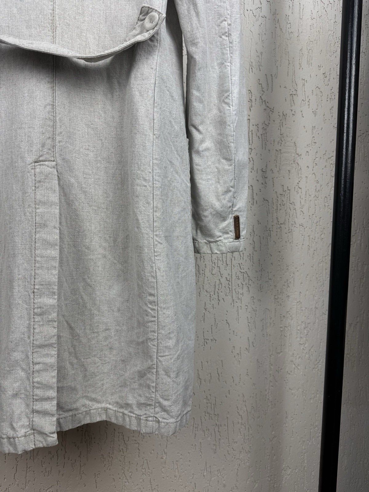 Prada Vintage Prada Sport Woman Luxury Beige Cotton Linen Coat Size M / US 6-8 / IT 42-44 - 14 Thumbnail