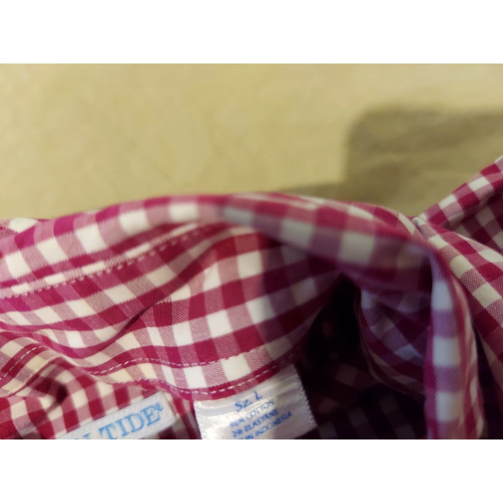 Southern Tide Mens Southern Tide Button-Up Shirt L Large Red Plaid Long Sleeve Mens Size 42R - 4 Thumbnail