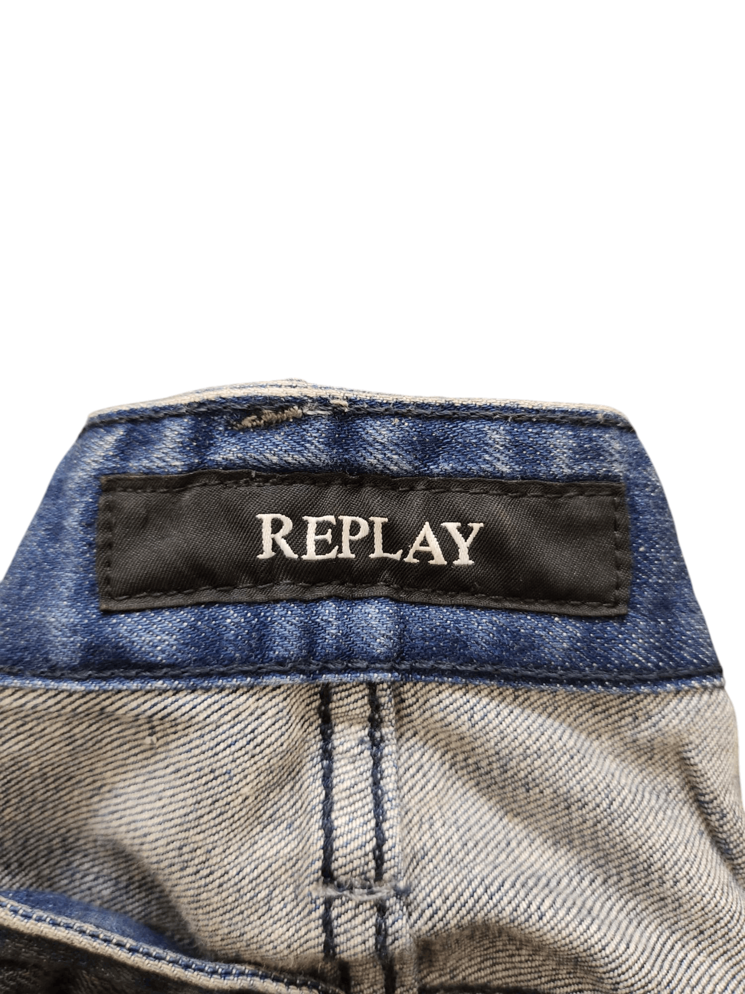If Six Was Nine Vintage Y2k Replay Clawmark Rusty Faded Denim Jeans Size US 32 / EU 48 - 10 Thumbnail