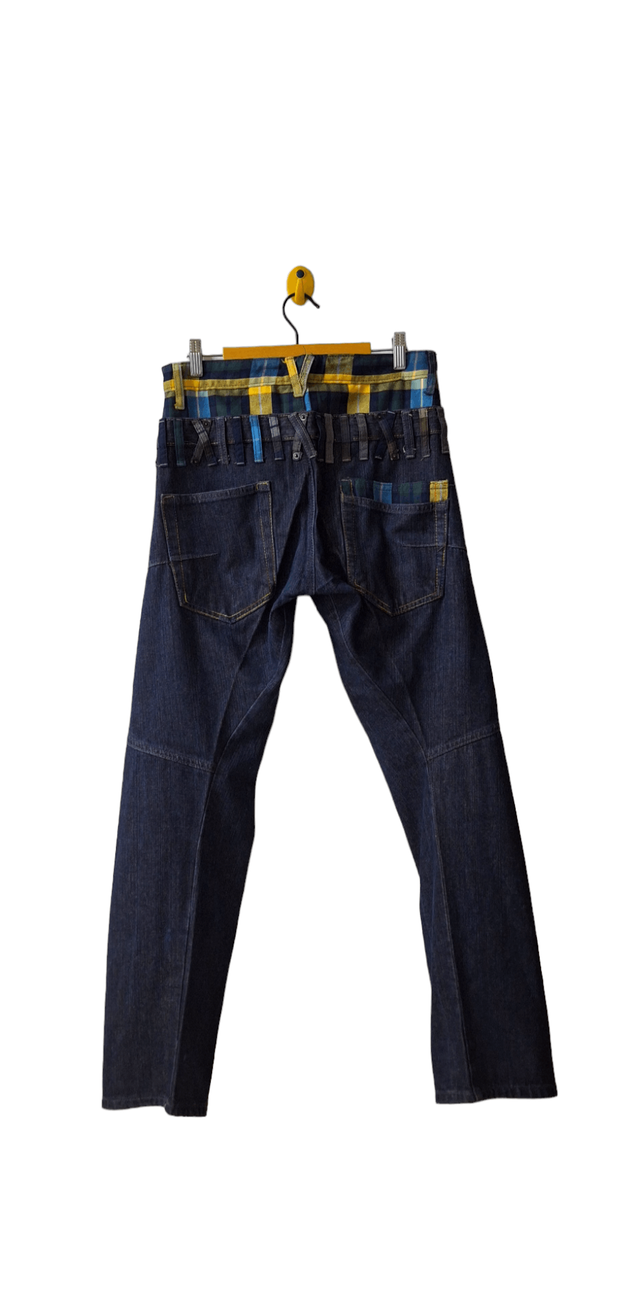 20471120 Japanese Brand Double Waist Ppfm Style Jeans Size US 31 - 8 Thumbnail