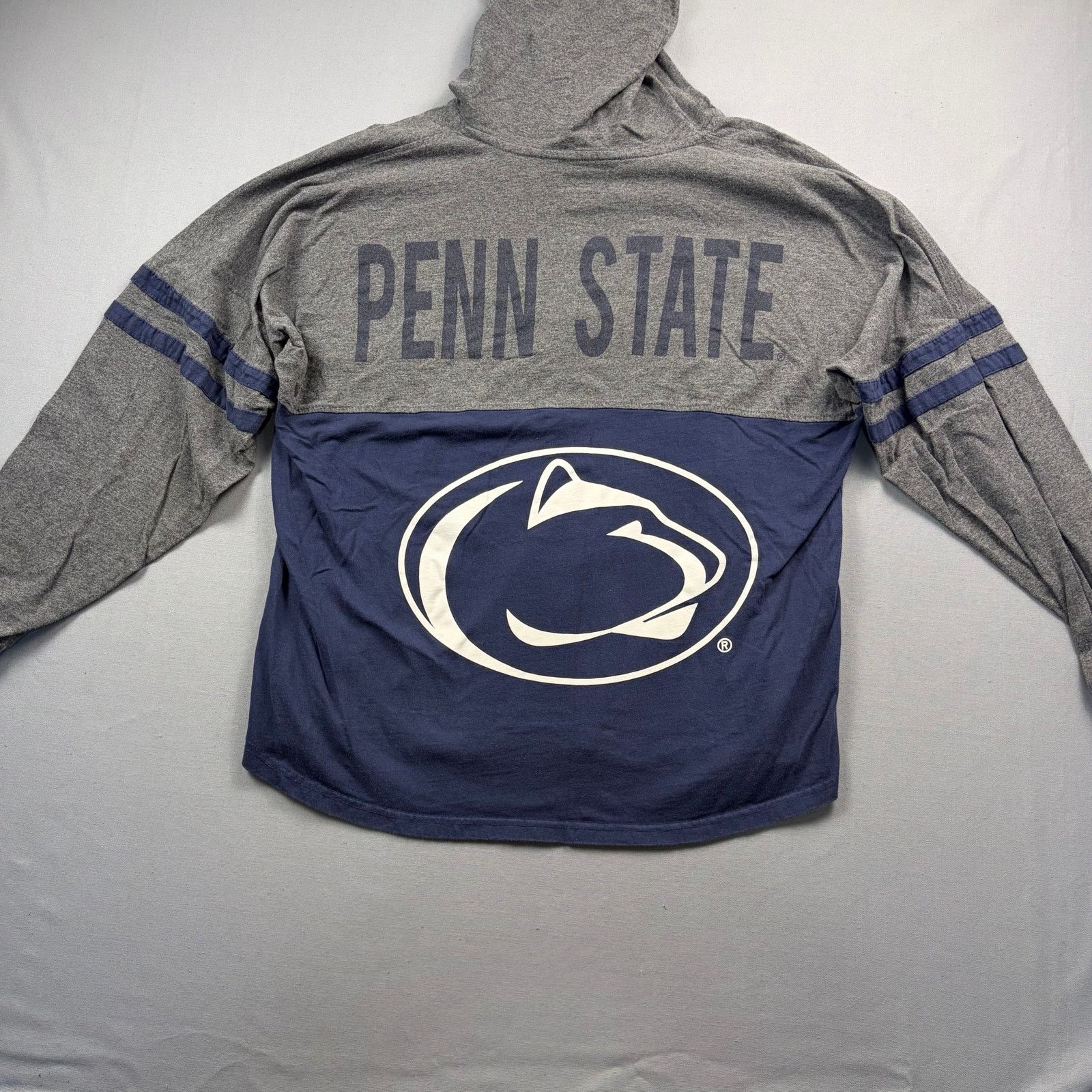 NCAA × Vintage Women's Penn State Hooded Long Sleeve Shirt XL PSU Hoodie Size XL / US 12-14 / IT 48-50 - 4 Thumbnail