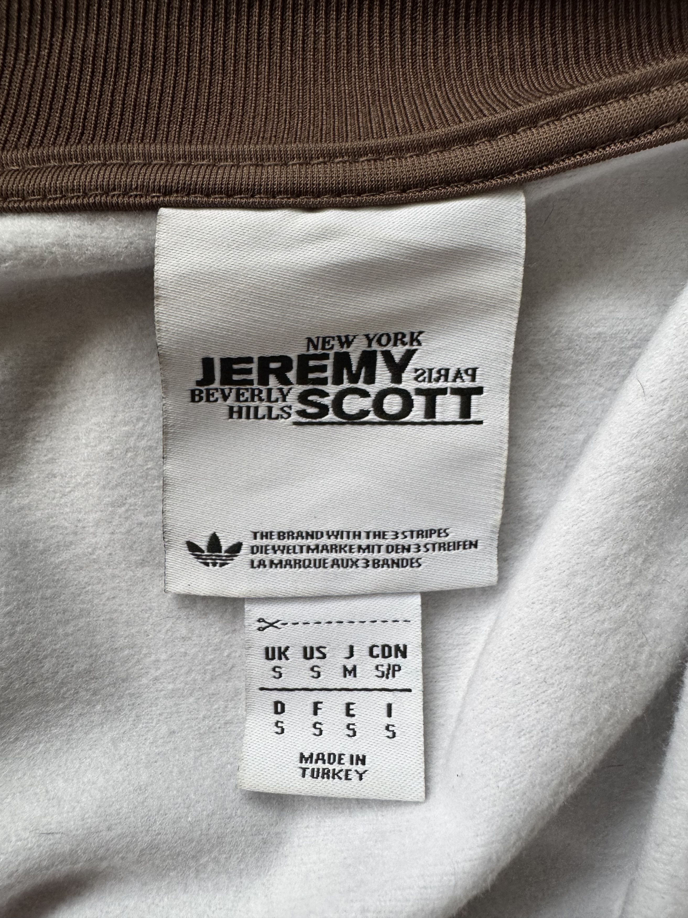Adidas × Jeremy Scott Logo Tape Track Jacket Size US S / EU 44-46 / 1 - 12 Thumbnail