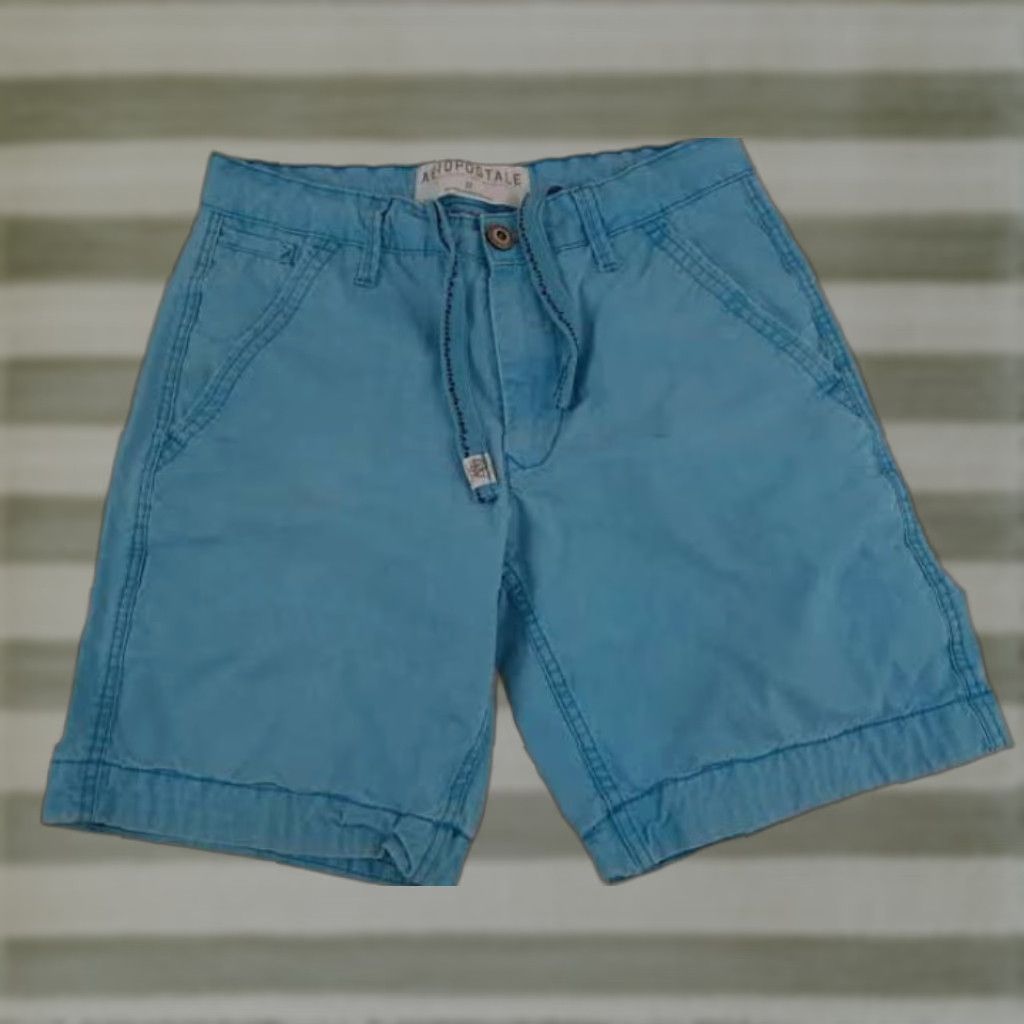 Vintage VINTAGE Aeropostale Men Cotton Shorts 32 Blue Denim Chino 9in Inseam Pockets 90s Preppy Casual Summer Mens Size US 32 / EU 48 - 1 Thumbnail