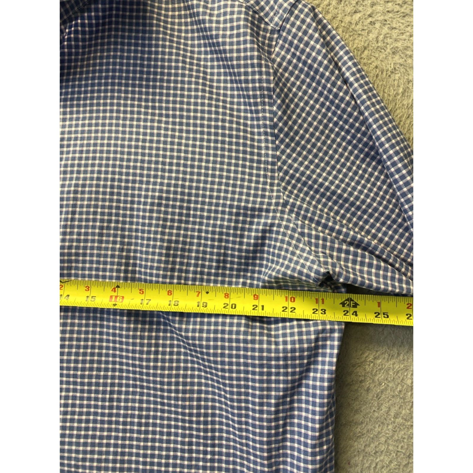 Jos. A. Bank Jos A Bank 1905 Modern Fit Button Up Shirt Men L Blue Plaid Cotton /0094 Size US L / EU 52-54 / 3 - 6 Thumbnail