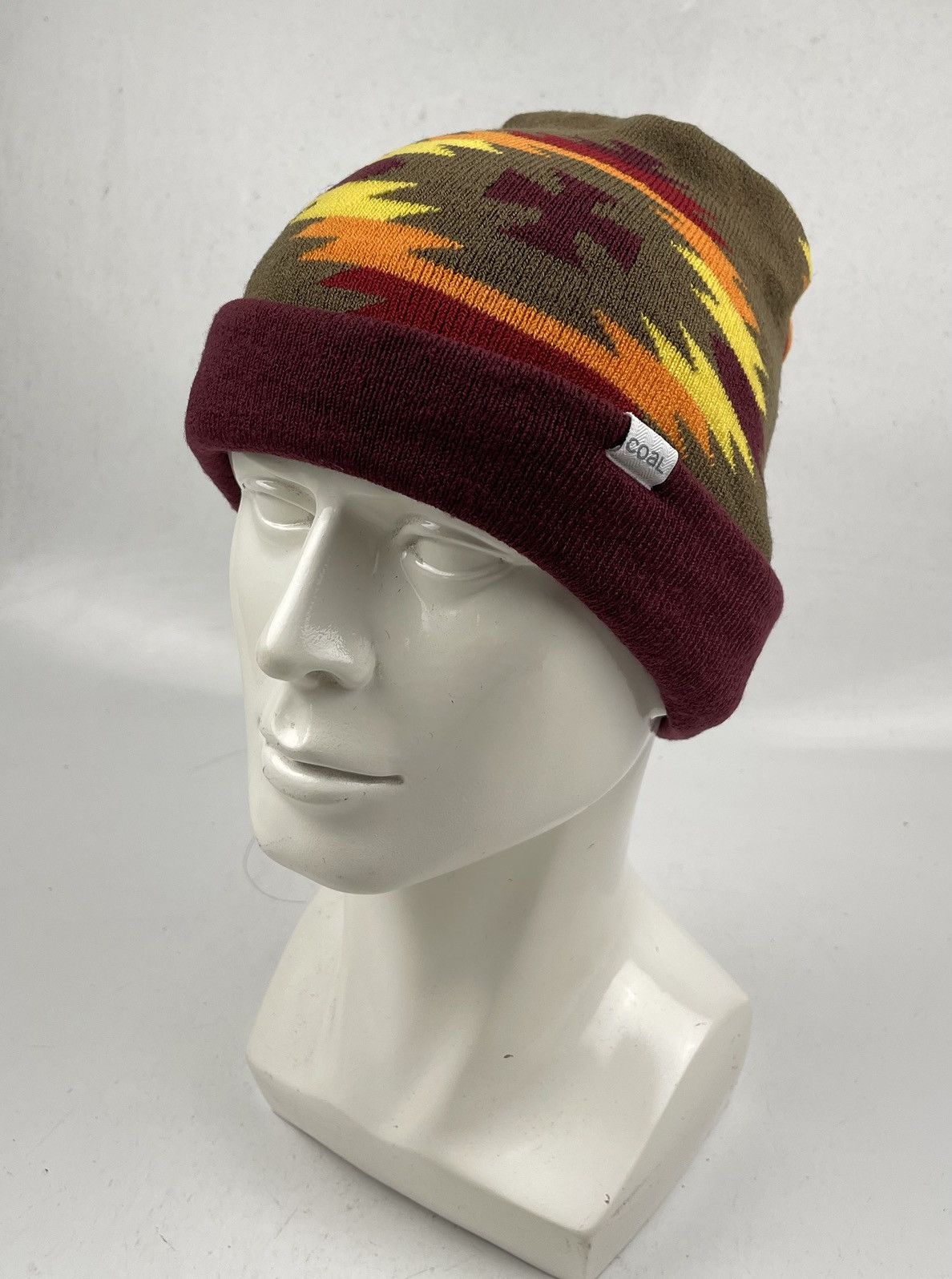 Coal navajo style coal beanie hat tc46 Size ONE SIZE - 1 Thumbnail
