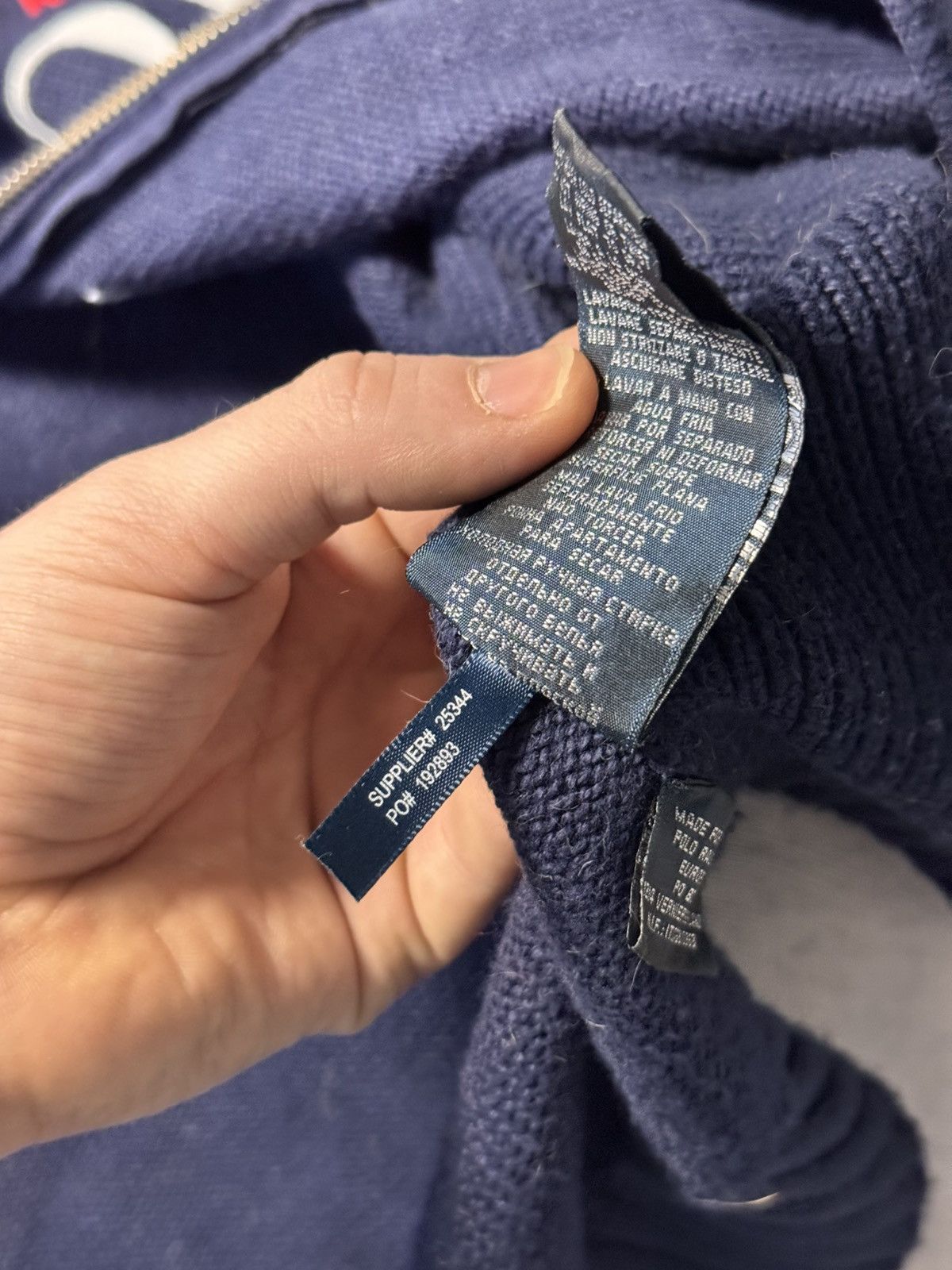 Polo Ralph Lauren × Vintage Ralph Lauren by Polo New York Vintage Knitting Zip Sweater Size US M / EU 48-50 / 2 - 9 Thumbnail