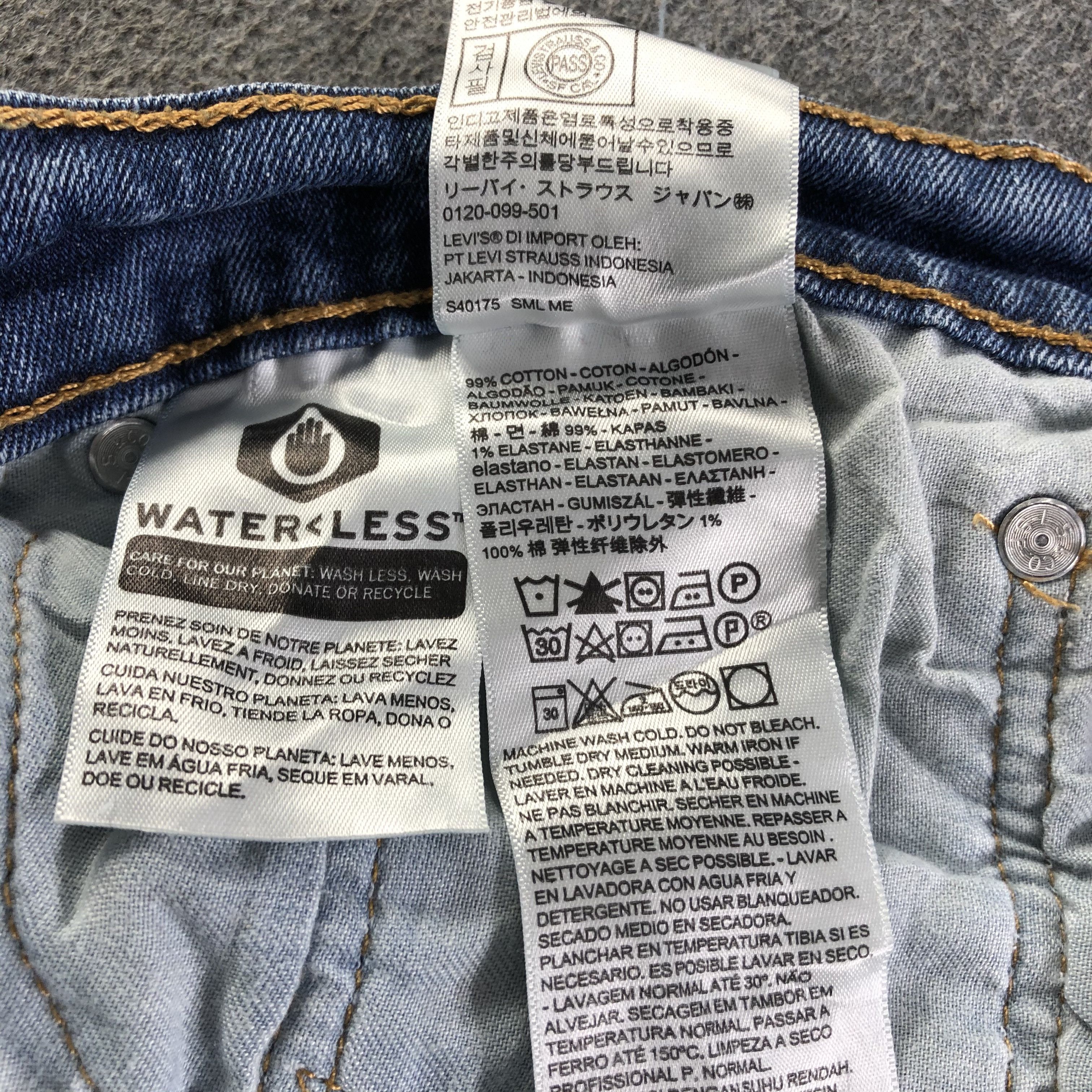 Levi's Vintage Blue Wash Levis 514 Jeans-J4517 Size US 35 - 11 Thumbnail