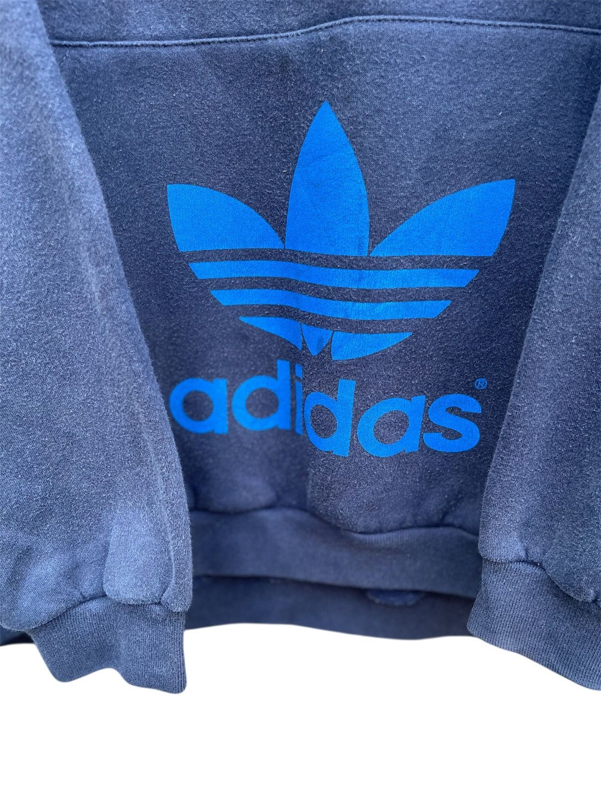 Adidas Vintage 90s Adidas Equipment Hoodie, Trefoil Logo, Deep Navy Size US XXL / EU 58 / 5 - 5 Thumbnail