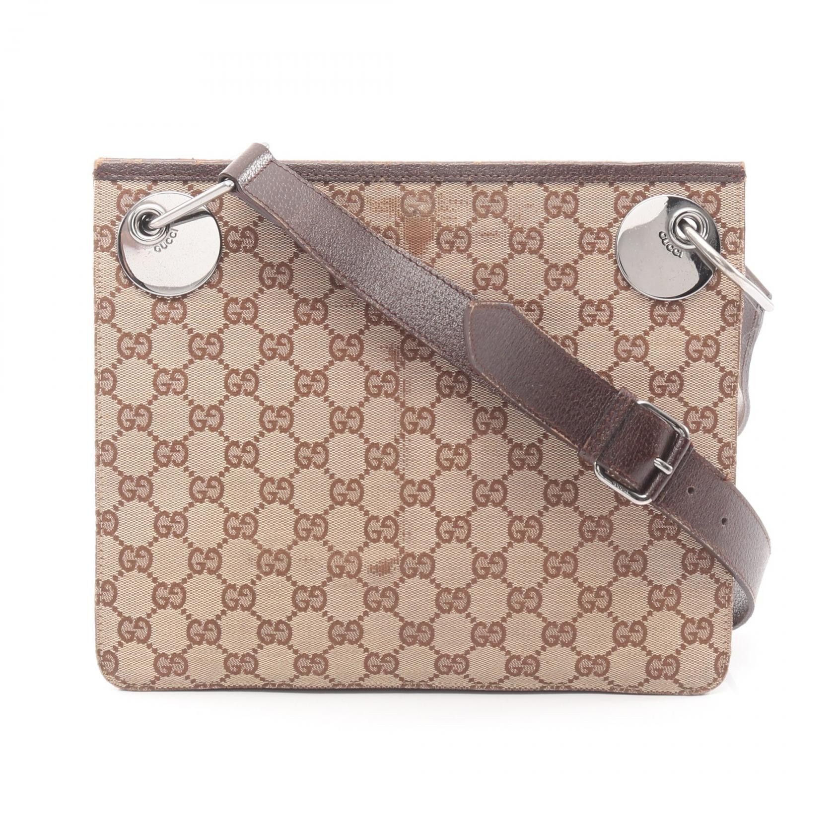 Gucci Gucci Gucci GG Canvas Shoulder Bag Textile Shoulder Bag 120841 DUTY FREE for USA Size ONE SIZE - 1 Thumbnail