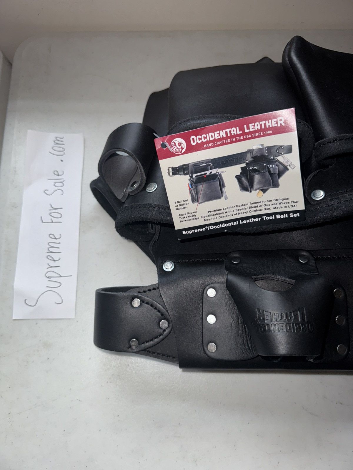 Supreme®/Occidental Leather Tool Belt Supreme Occidental Leather Tool Belt Red - FW25 - US
