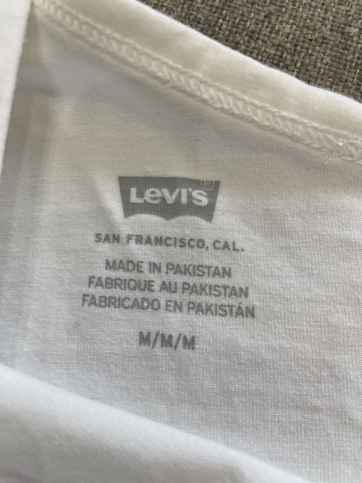 Levi's Levi’s® White Asymmetric One-Shoulder Crop Top – SizeM – Y2K Size L / US 10 / IT 46 - 4 Thumbnail