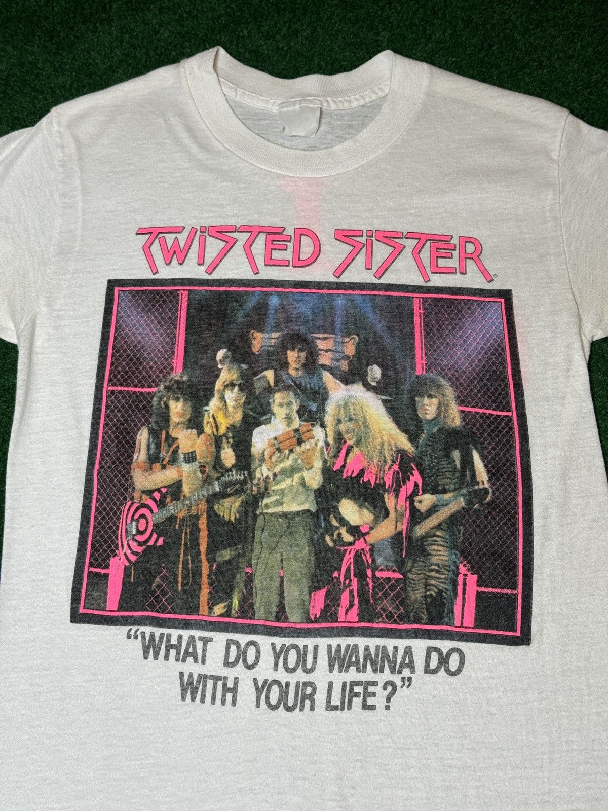 Band Tees × Vintage Vintage 80s Twisted Sister Original I Wanna Rock T Shirt Size US S / EU 44-46 / 1 - 2 Thumbnail
