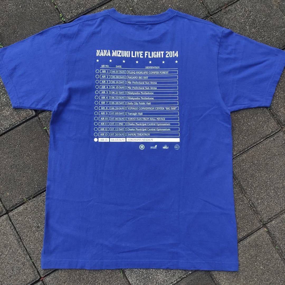 Band Tees Nana Mizuki Live Flight 2014 Tee Size US L / EU 52-54 / 3 - 3 Thumbnail
