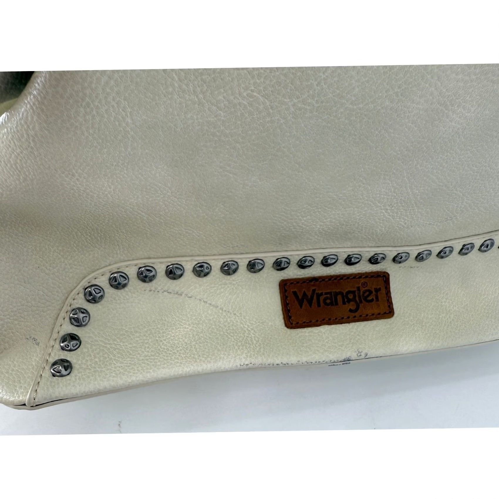 Wrangler VINTAGE Wrangler Satchel Bag Western Style Purse Studded Accents Western? Size ONE SIZE - 7 Thumbnail