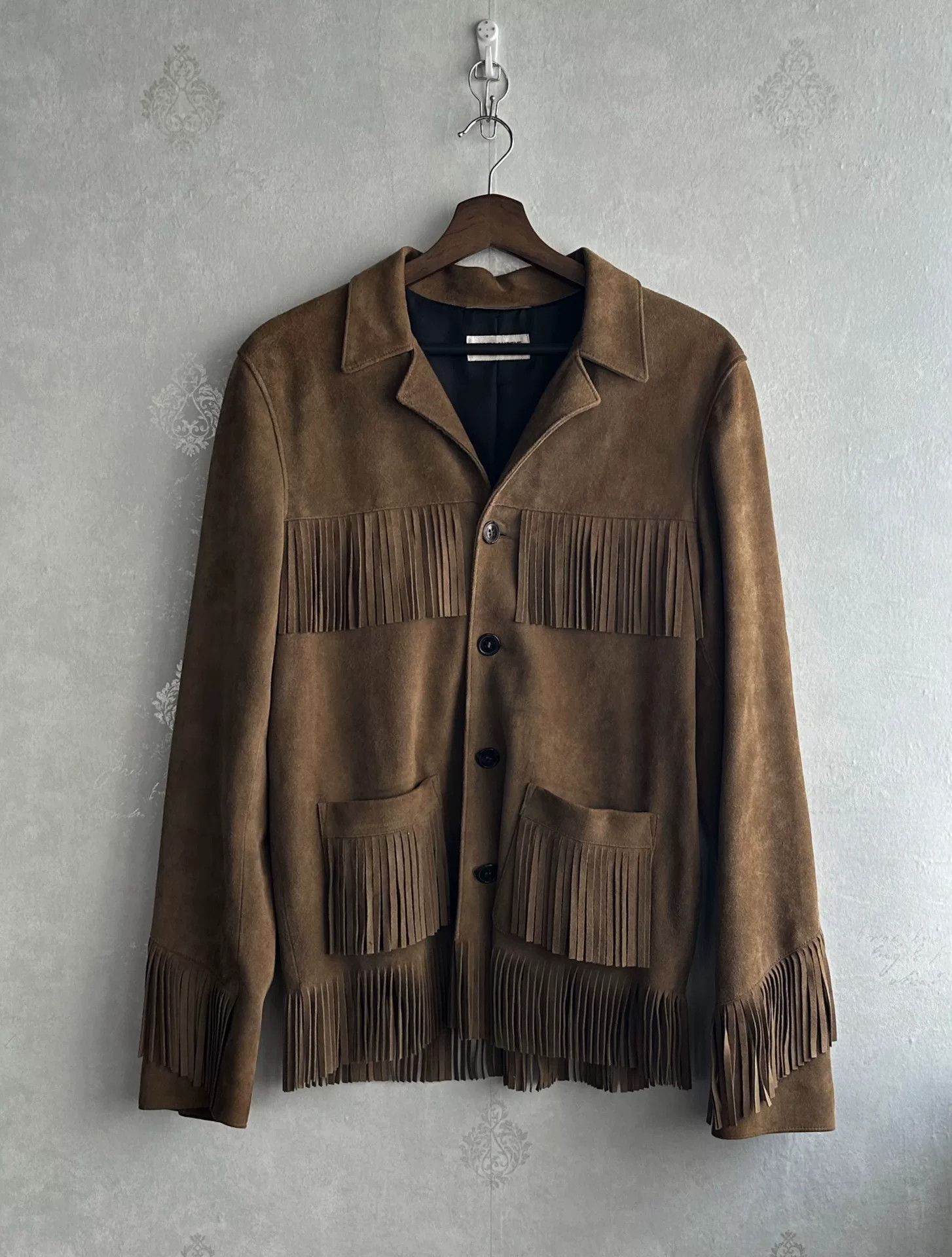 Saint Laurent Paris Saint Laurent SLP15SS Suede Fringe Jacket Size US M / EU 48-50 / 2 - 1 Thumbnail
