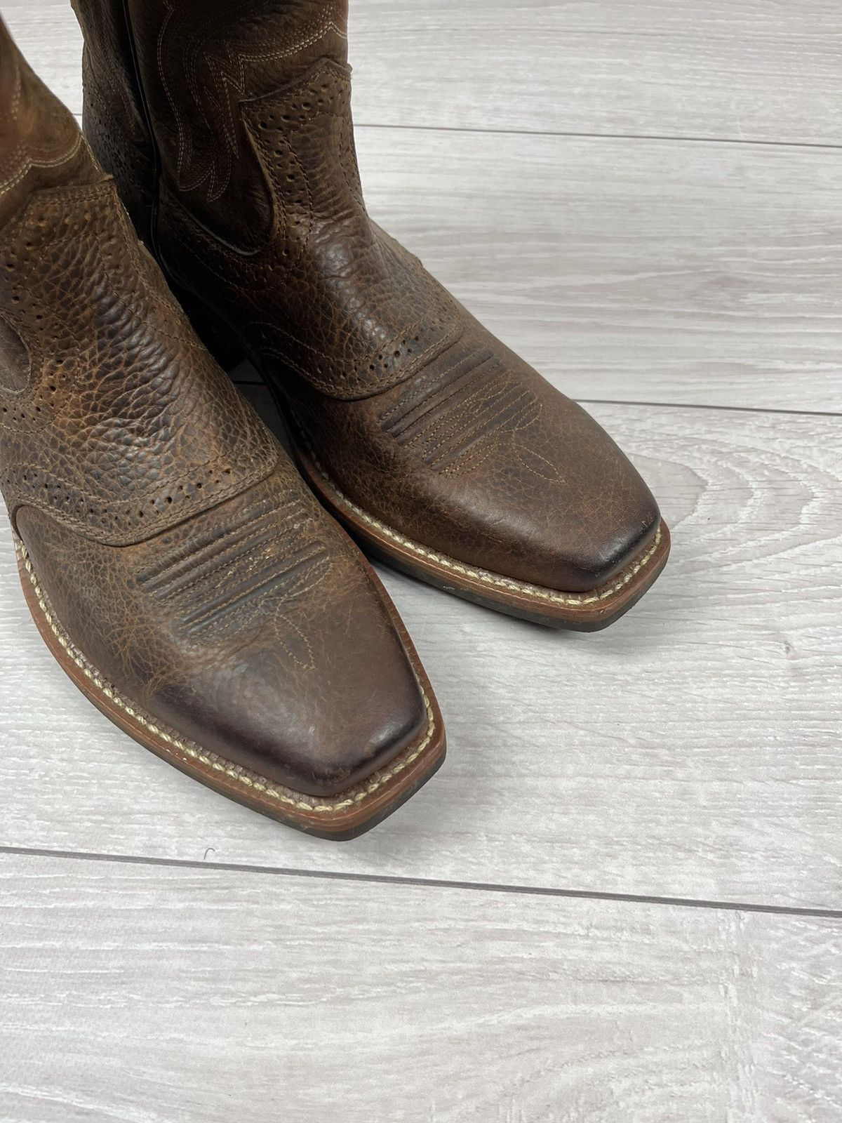 Ariat Ariat American Western Cowboy Brown Leather Boots Size US 10 / EU 43 - 10 Thumbnail
