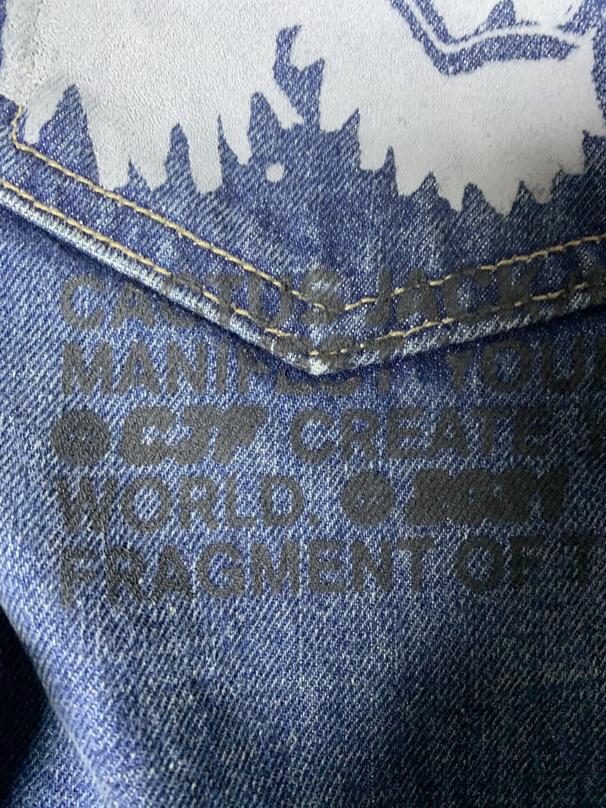 Fragment Design Travis Scott Cactus Jack For Fragment From Our Minds Denim Size US 30 / EU 46 - 15 Thumbnail