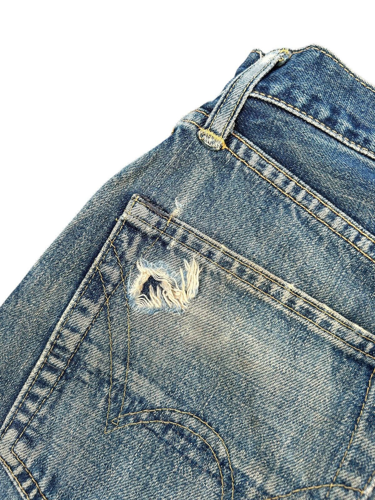 Edwin × If Six Was Nine × Kapital Vtg Edwin Selvedge Distressed Rusty Mudwash Denim Size US 28 / EU 44 - 11 Thumbnail