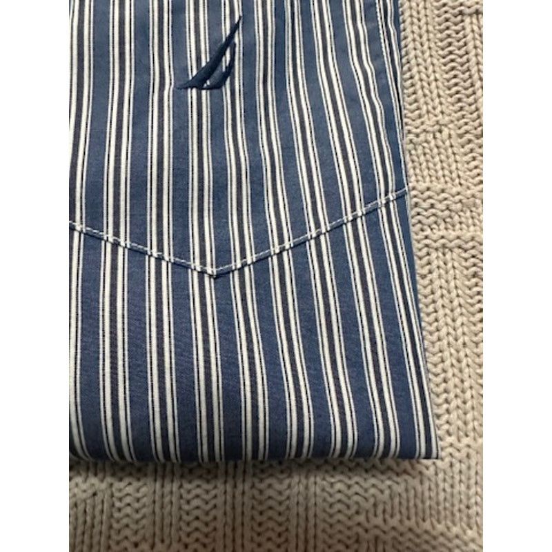 Nautica Nautica blue striped button down size L Size US L / EU 52-54 / 3 - 4 Thumbnail