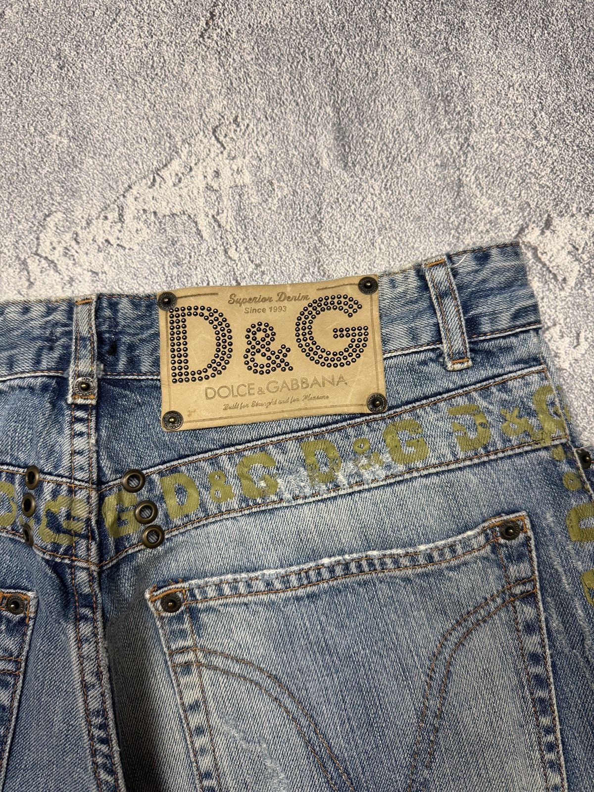Dolce & Gabbana Dolce & Gabanna Jeans Monogram Big D&G Logo Size US 34 / EU 50 - 12 Thumbnail