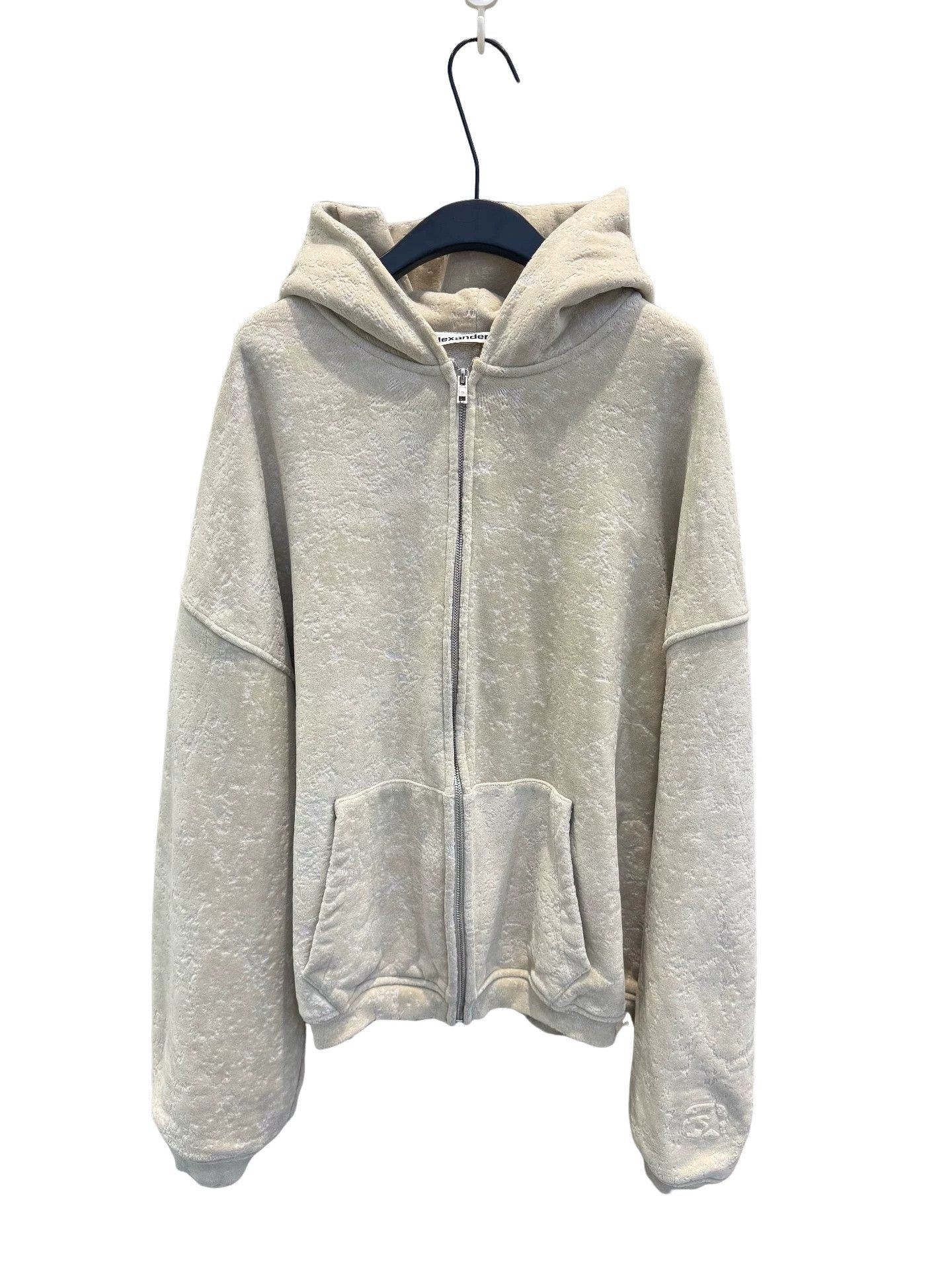 Alexander Wang Alexander Wang Flocked Zip Hoodie Size M Size US M / EU 48-50 / 2 - 1 Thumbnail