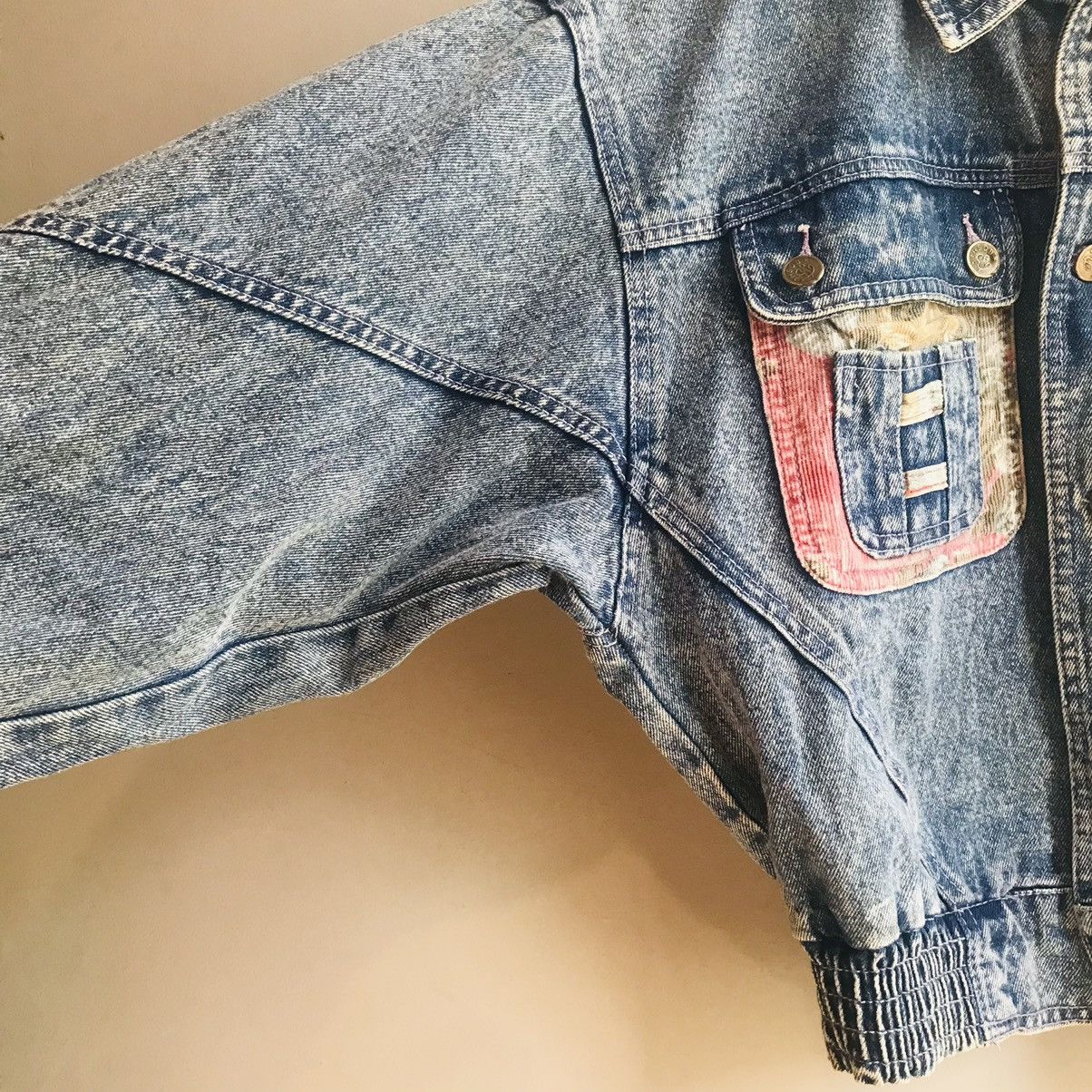 Seditionaries × Vintage Japanese Vintage Cropped Denim Jacket Size M / US 6-8 / IT 42-44 - 4 Thumbnail