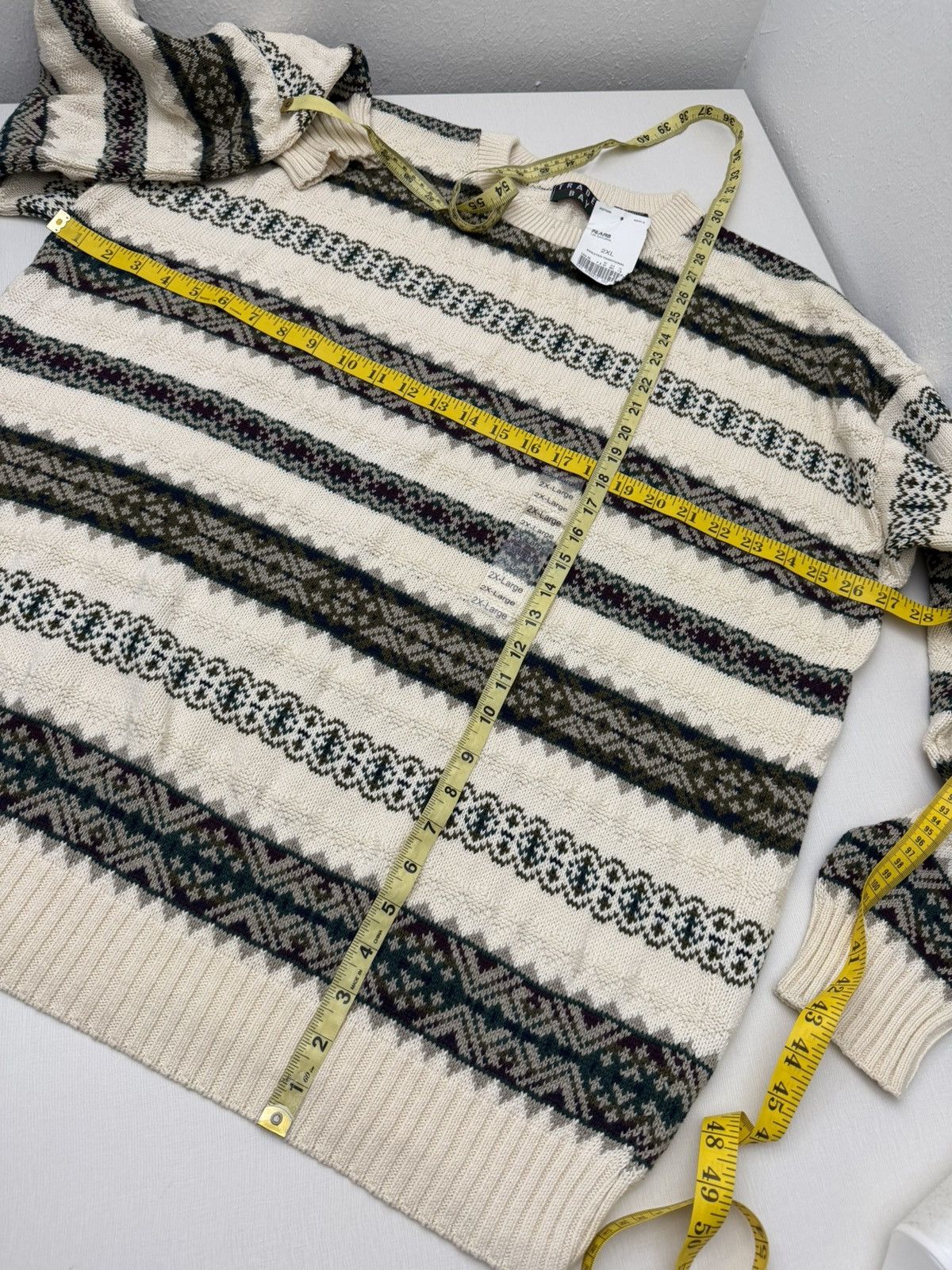 Trader Bay Vintage 90s Trader Bay Made in USA 3D Knit Sweater XXL DSWT Size US XXL / EU 58 / 5 - 7 Thumbnail