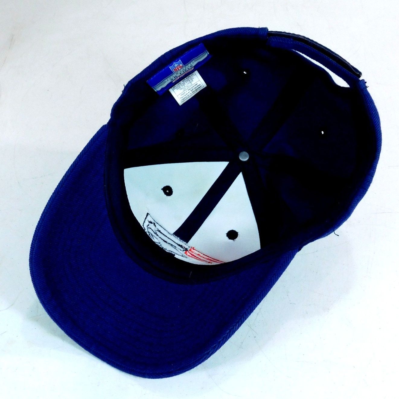 Reebok Y2K New England Patriots Hat Flying Elvis Logo Reebok Blue Size ONE SIZE - 6 Thumbnail