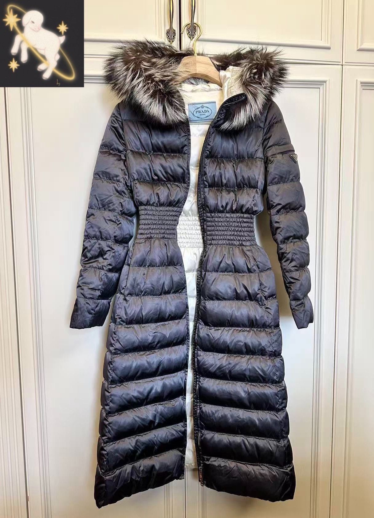 Prada Prada Down Long Black Down Jacket 38 Women Size S / US 4 / IT 40 - 1 Thumbnail