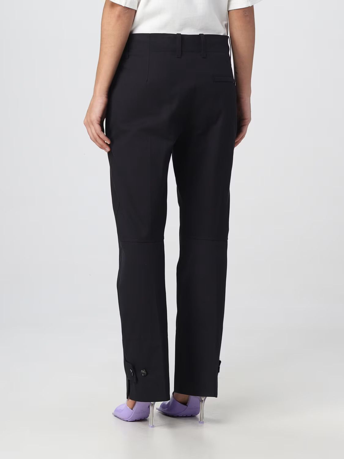 Bottega Veneta o1y0725 Casual Pant in Black Size 27" / US 4 / IT 40 - 2 Thumbnail