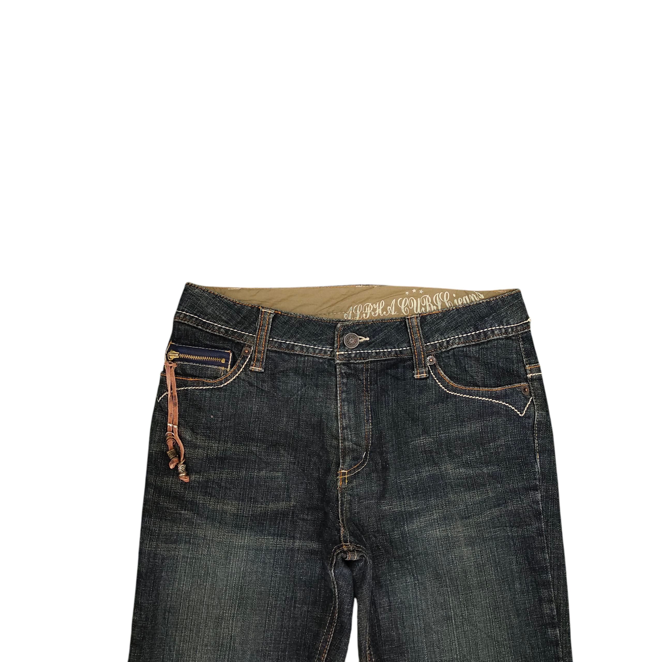 If Six Was Nine Flare Jeans Alpha Cubic Tribal Embroider Distress Bootcut Size US 30 / EU 46 - 9 Thumbnail