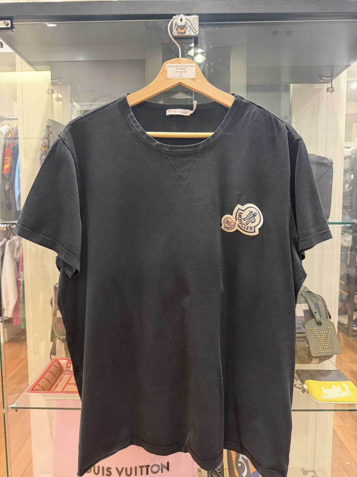 Moncler Moncler Double Badge Patch Tee Size US XL / EU 56 / 4 - 1 Thumbnail