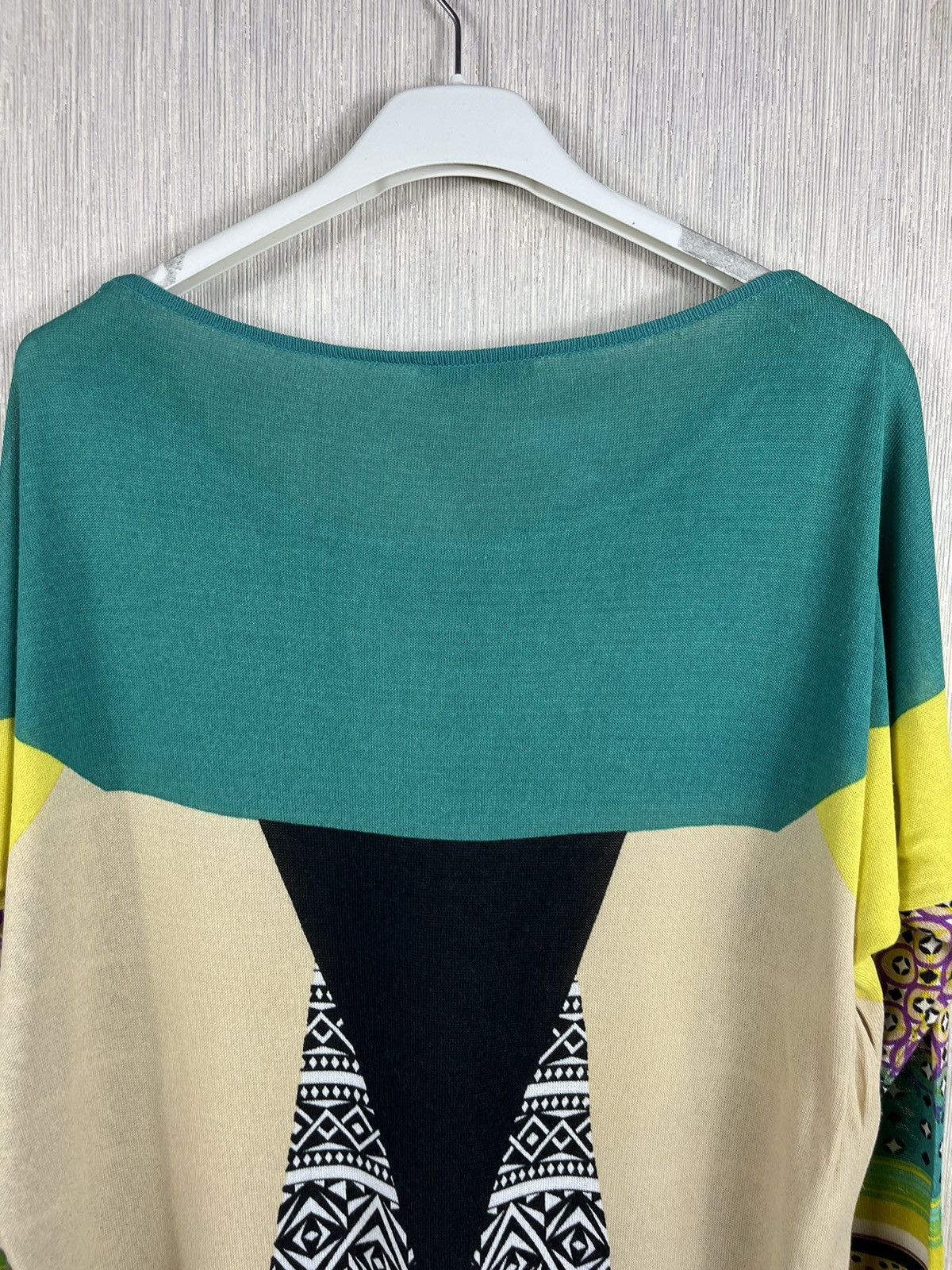 Etro × Vintage Etro Milano vintage patterned viscose sweater blouse psycho Size M / US 6-8 / IT 42-44 - 16 Thumbnail