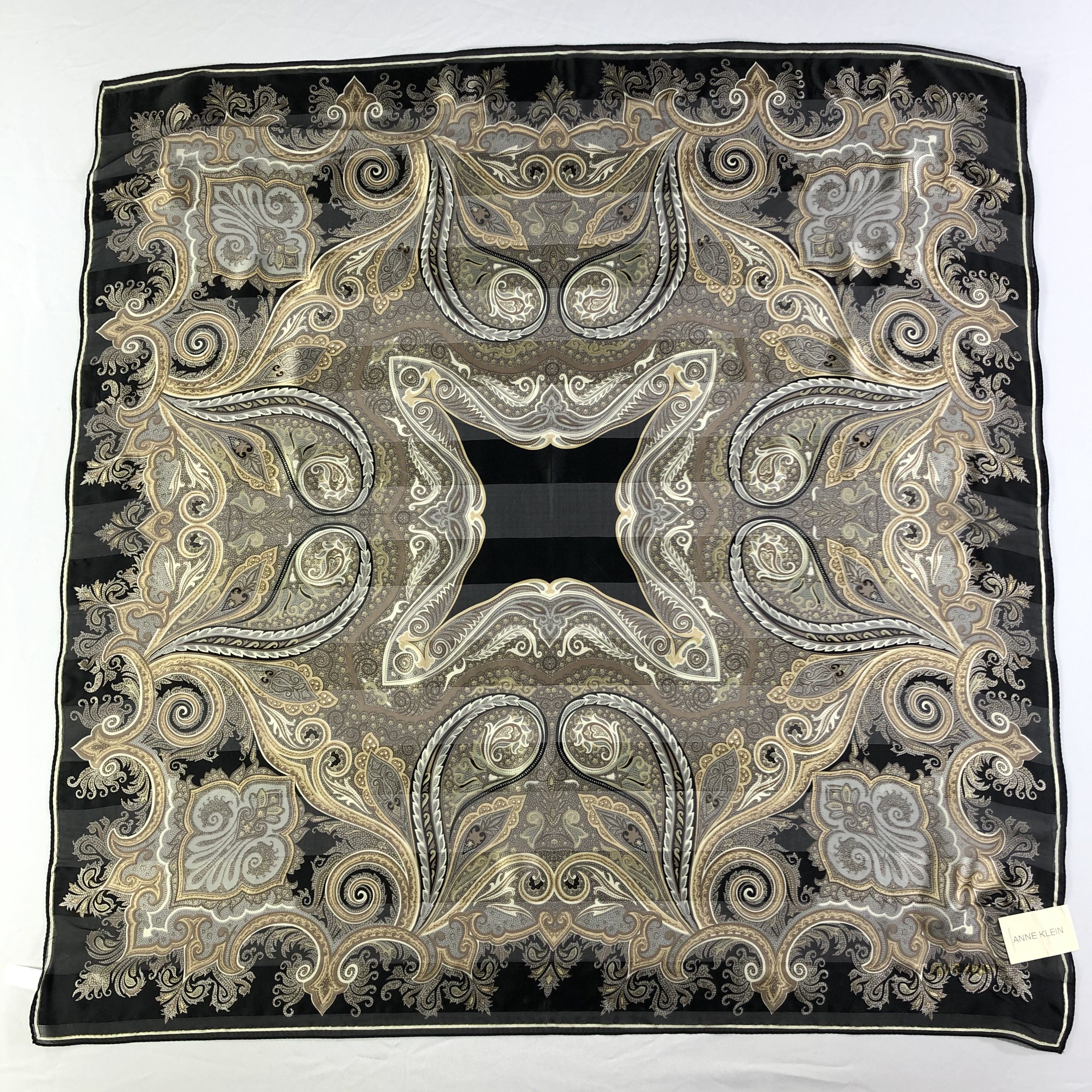 Anne Klein × Vintage Vintage Anne Klein Silk Scarf Size ONE SIZE - 2 Thumbnail