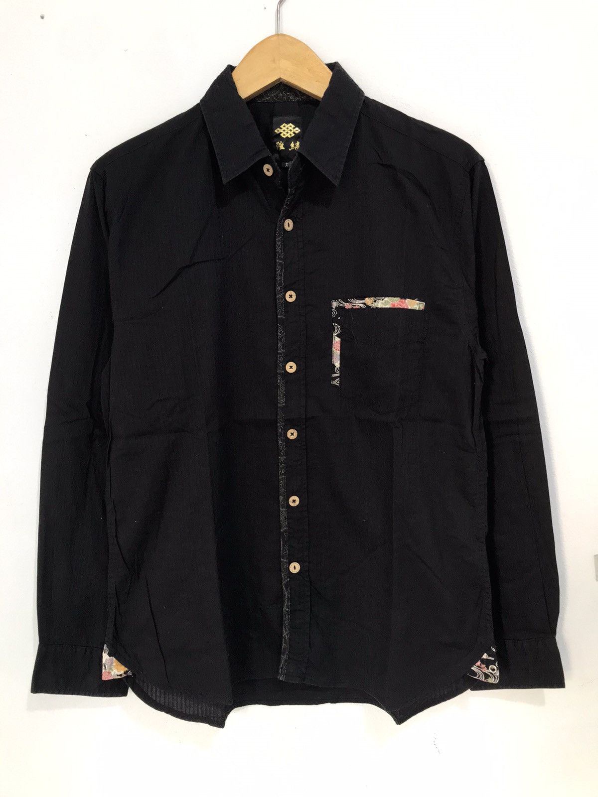 Karakuri Tamashii Japanese traditional Shirt sukajan Pattern western style Size US L / EU 52-54 / 3 - 1 Thumbnail