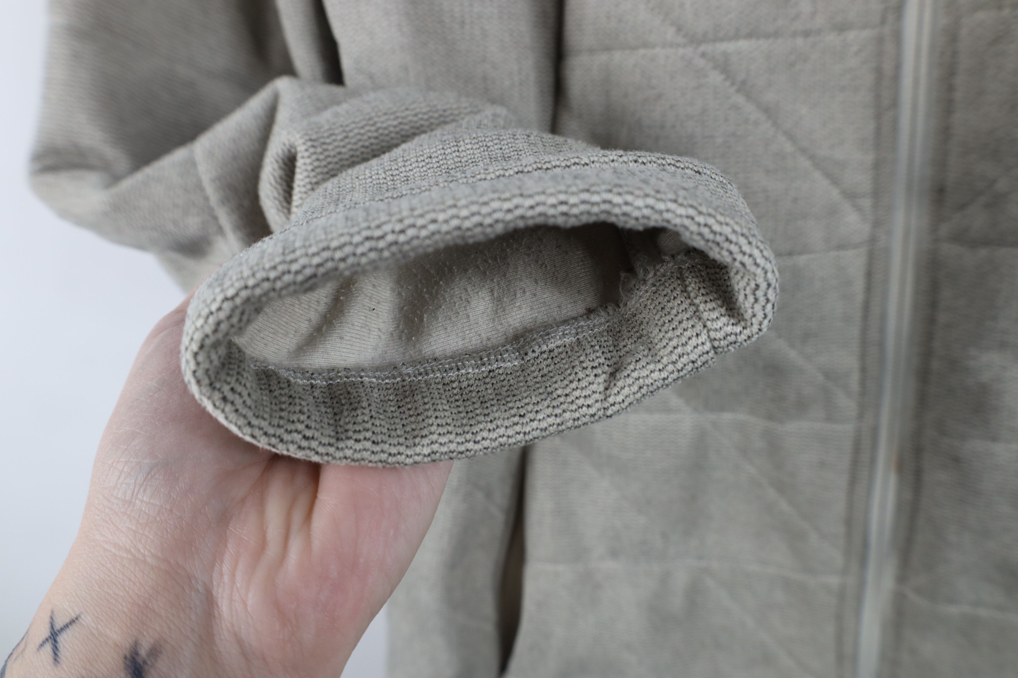 The North Face The North Face Spell Out Quilted Zip Fleece Jacket Beige Size L / US 10 / IT 46 - 8 Thumbnail