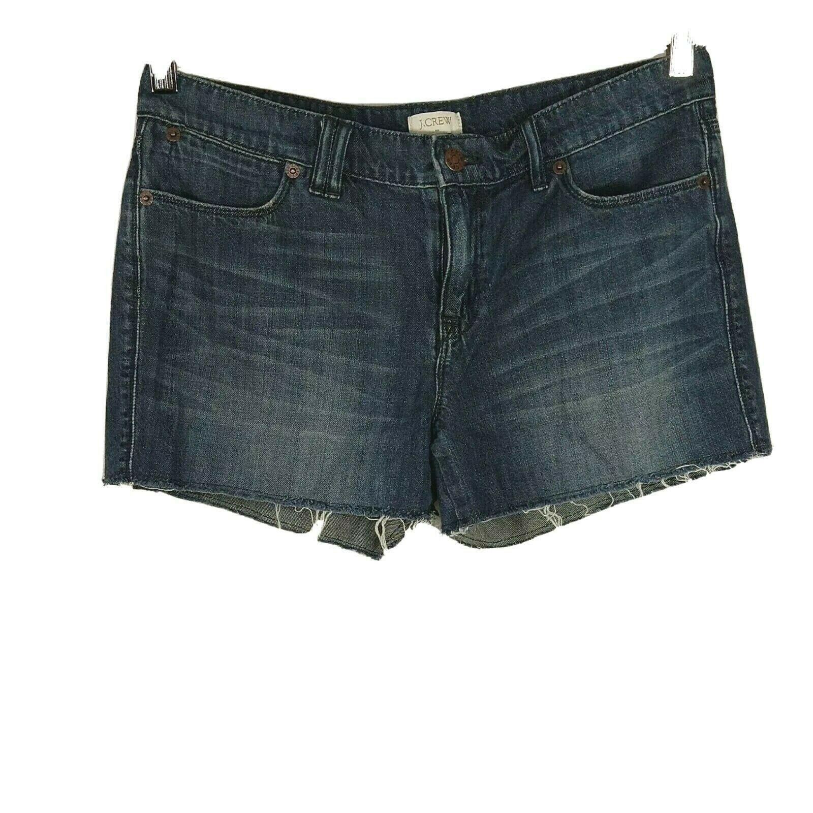 J.Crew J Crew Frayed Cut Off Denim Jean Shorts Women Size 4 Size 27" / US 4 / IT 40 - 1 Thumbnail