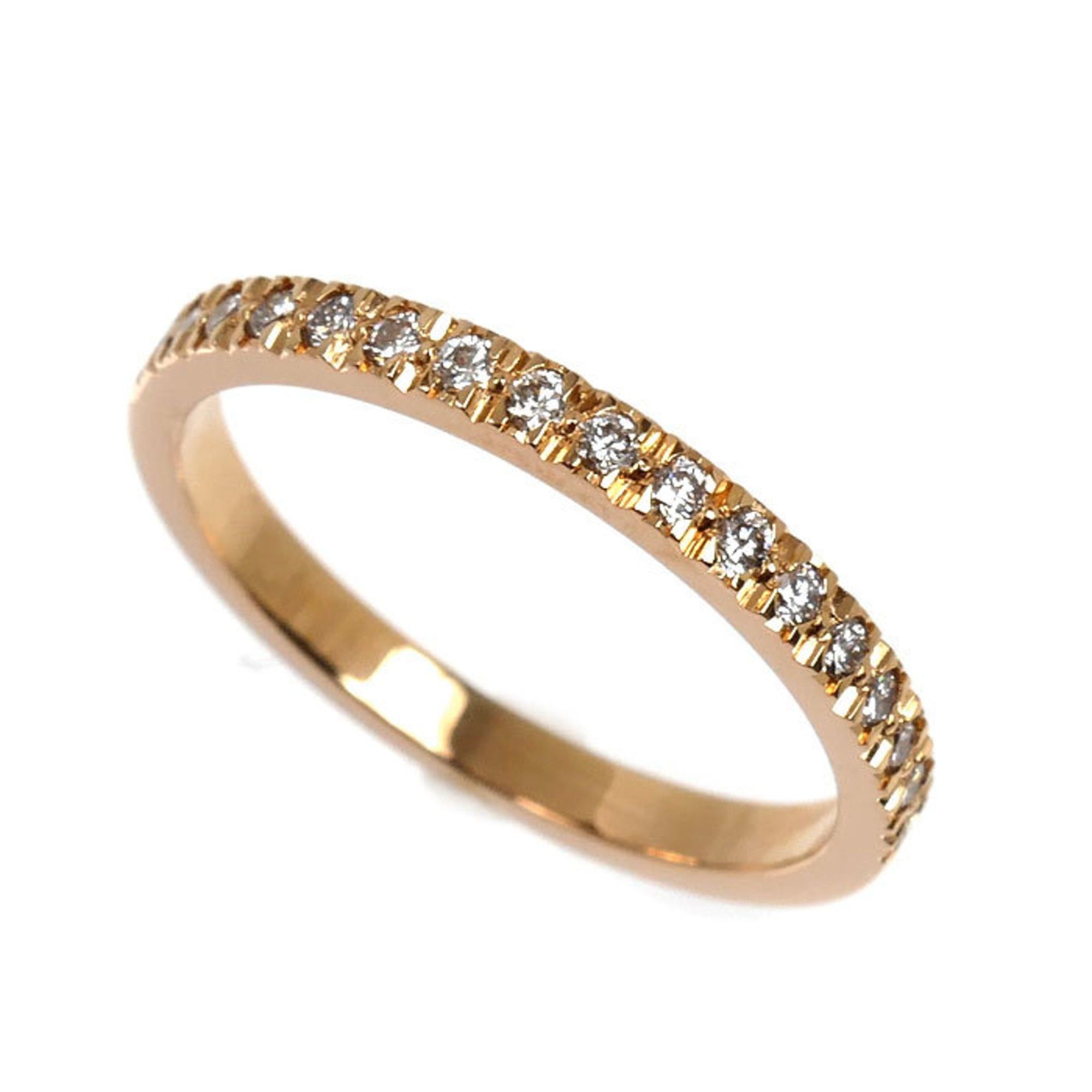 Tiffany & Co. TIFFANY&Co. Tiffany 18KPG Pink Gold Half Eternity Ring with Diamonds, 2.4g, Women's Size ONE SIZE - 1 Thumbnail