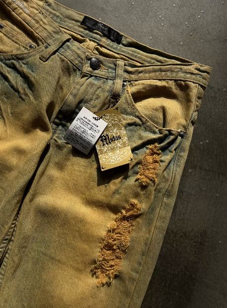 Other MIDAS Washed Distressed Mud-Dyed Denim Jeans Size US 37 - 3 Thumbnail