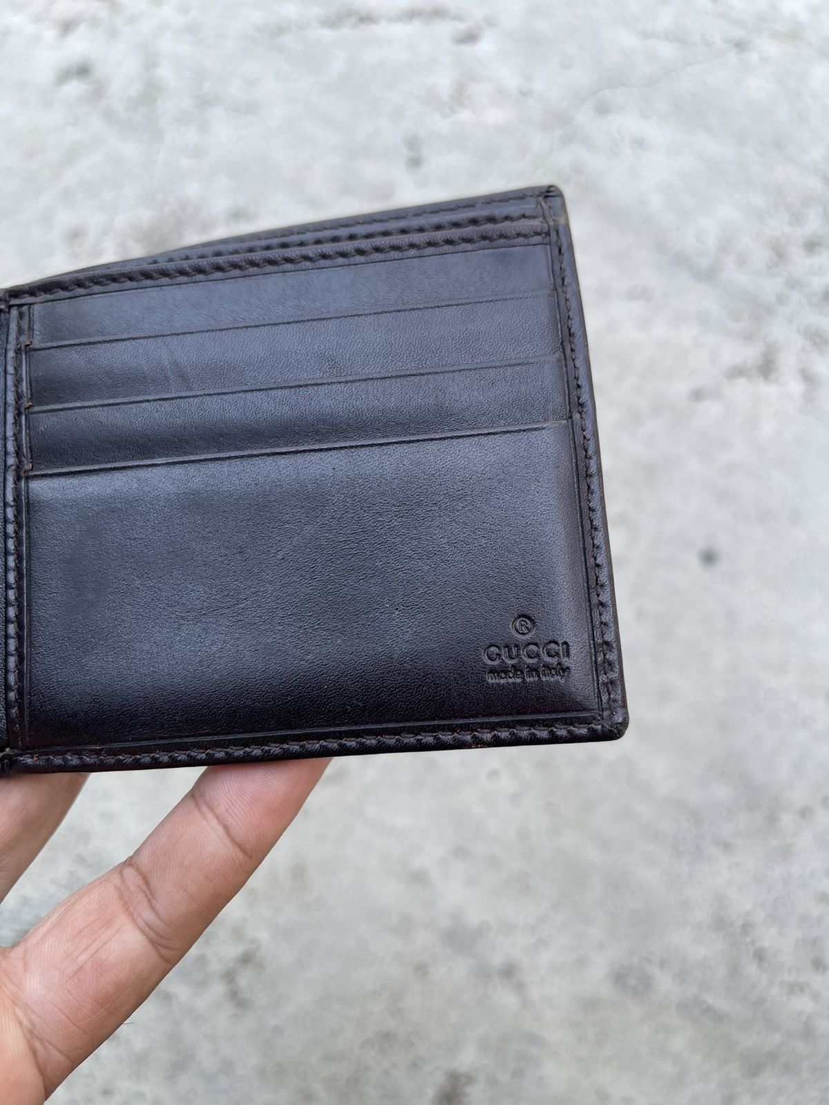 Gucci Gucci Leather Wallet Bifold for Men Made in Italy Size ONE SIZE - 5 Thumbnail