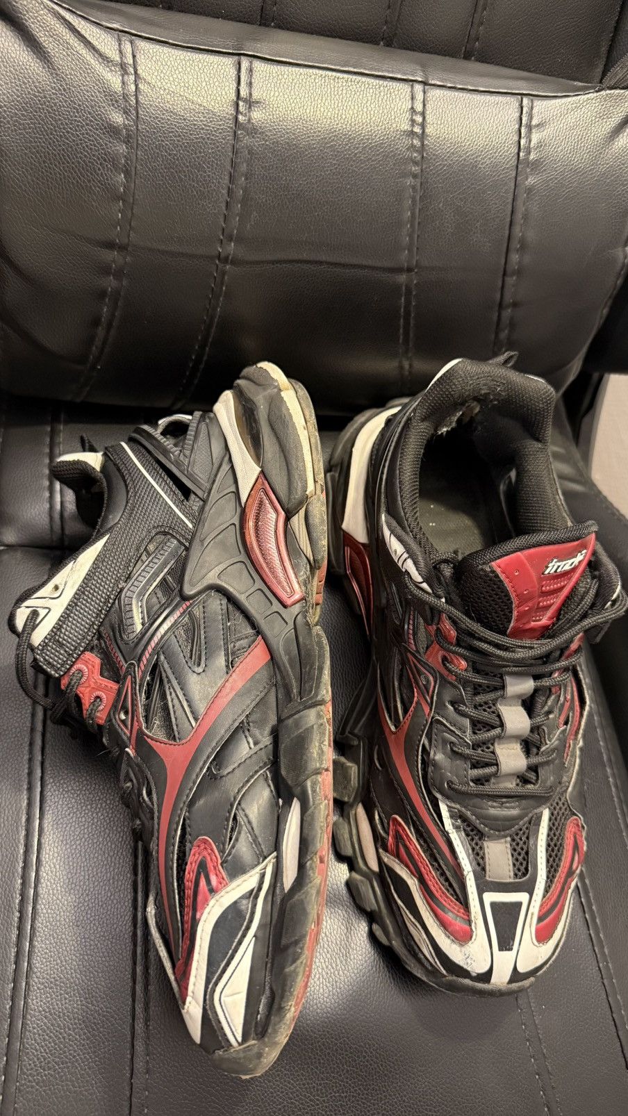 Balenciaga Balenciaga track 2 black/red Size US 10 / EU 43 - 3 Thumbnail
