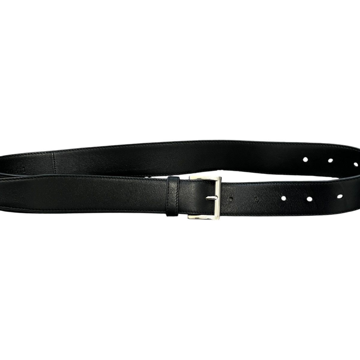 Prada PRADA Black Nappa Leather Belt 65/26 Size 26 - 3 Thumbnail