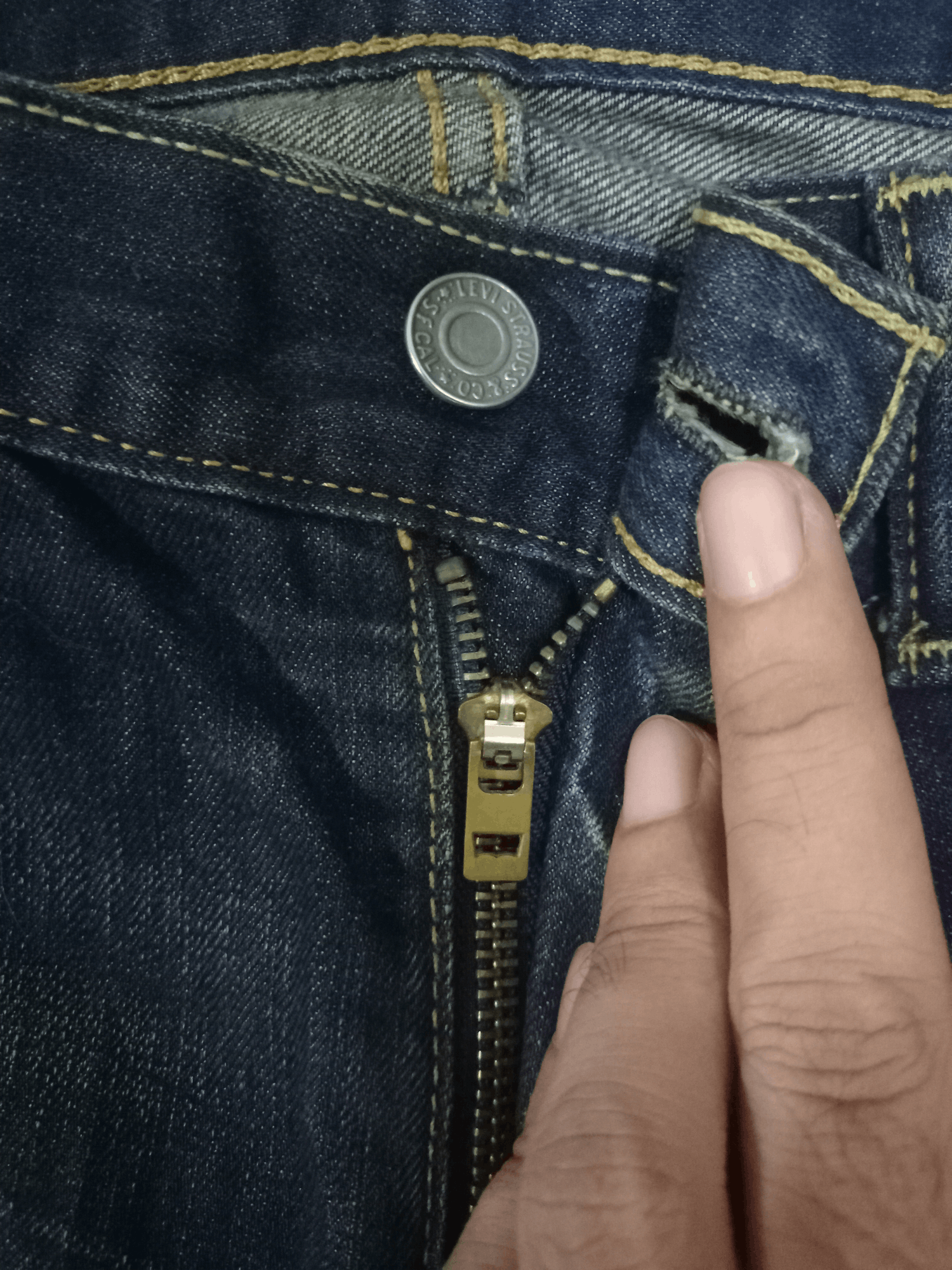 Levi's × Levi's Vintage Clothing Vintage Levis 511 Mud Wash Distressed Jeans Size US 34 / EU 50 - 3 Thumbnail