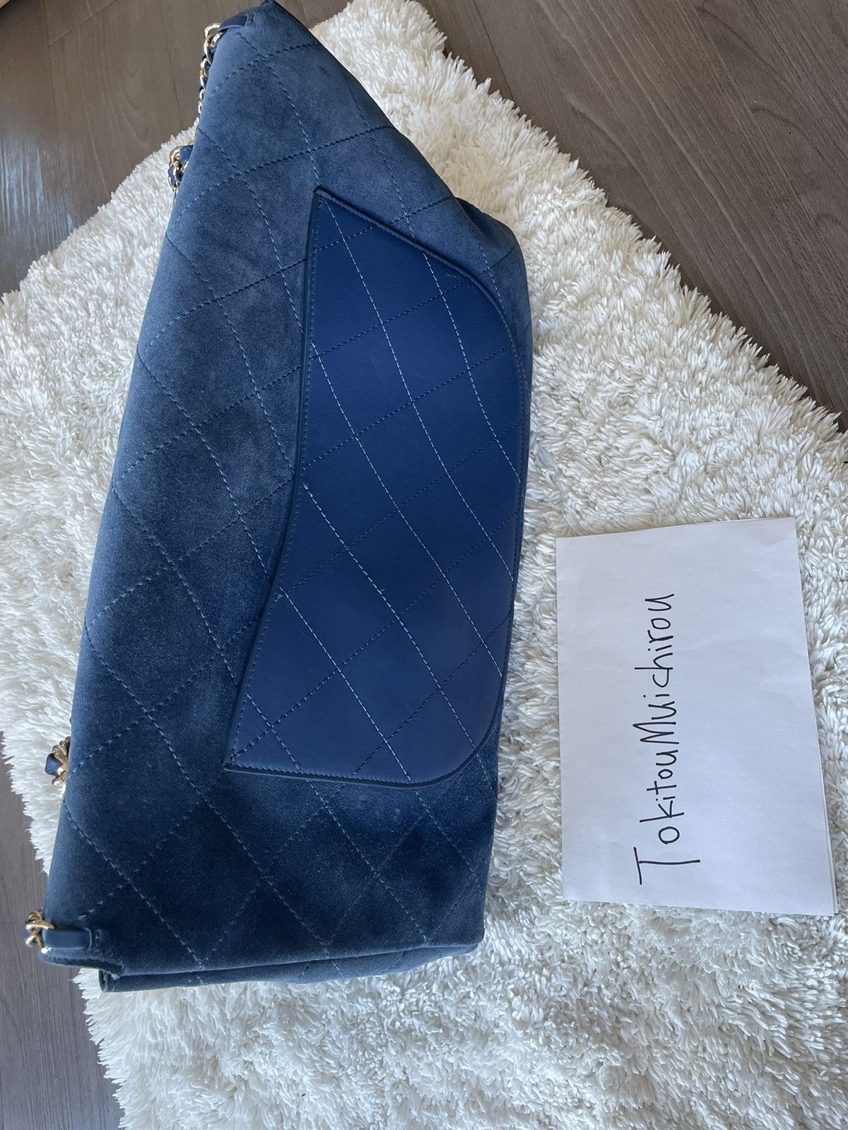 Chanel Pharrell CHANEL x Pharrell Williams Suede Lambskin XXL Flap Bag Black Grailed