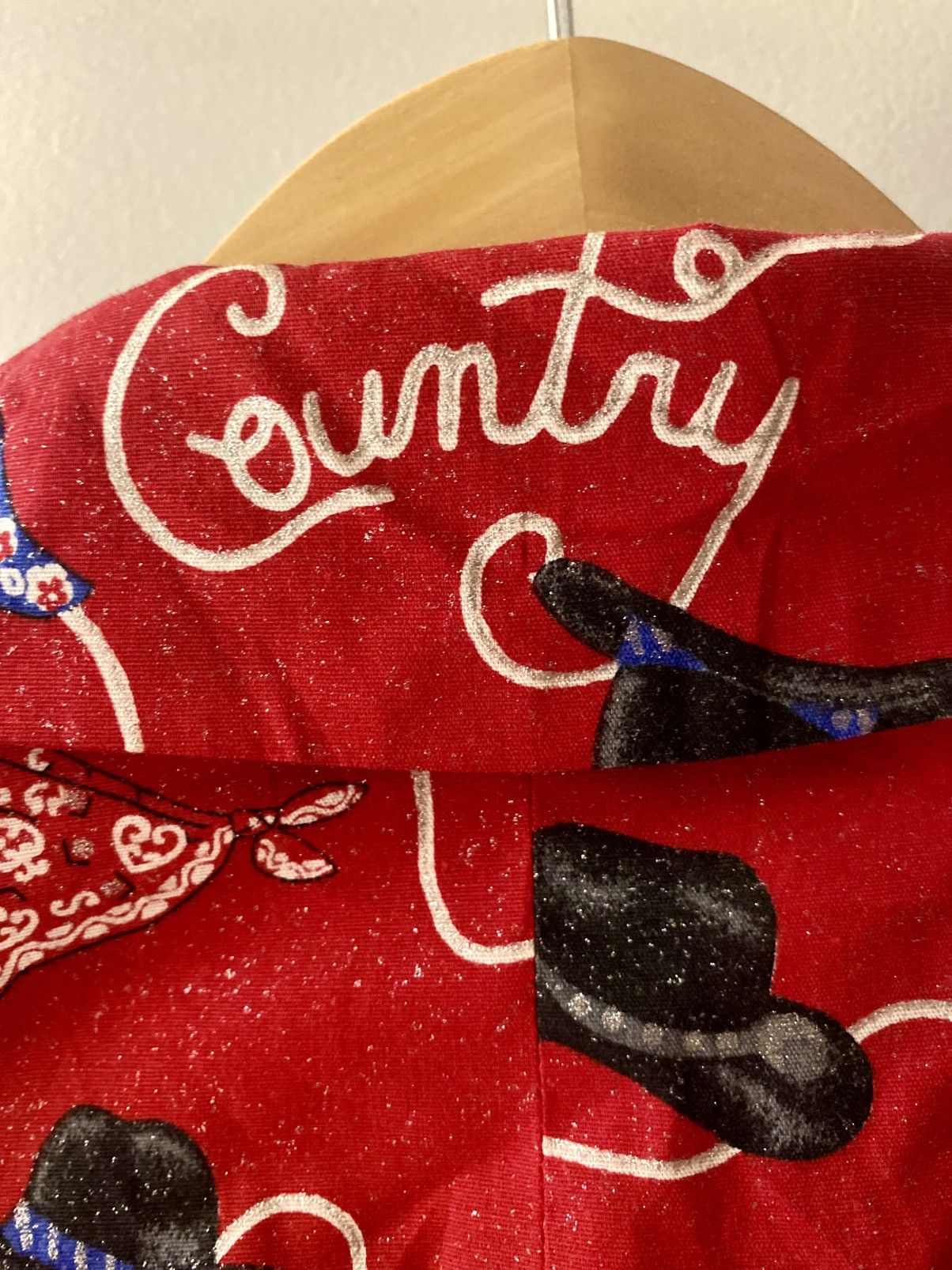 Other Western Printed Sparkle Red Coat Size M / US 6-8 / IT 42-44 - 3 Thumbnail