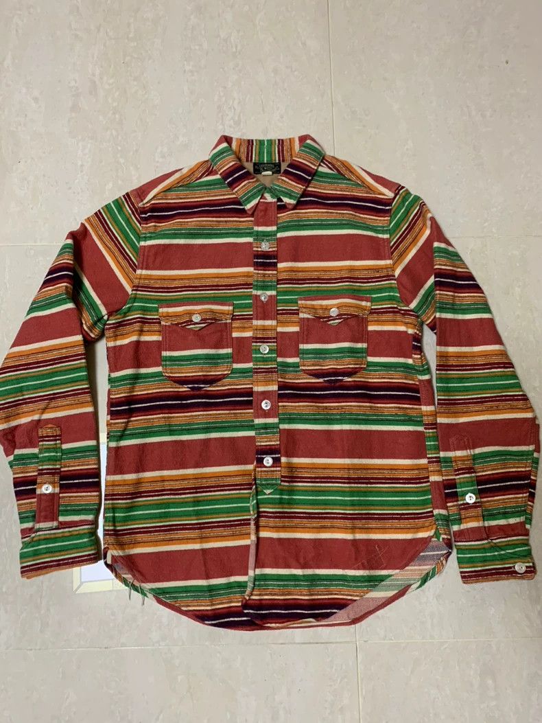 Freewheelers FREEWHEELERS Flannel Striped Shirt - dmc Size US M / EU 48-50 / 2 - 1 Thumbnail