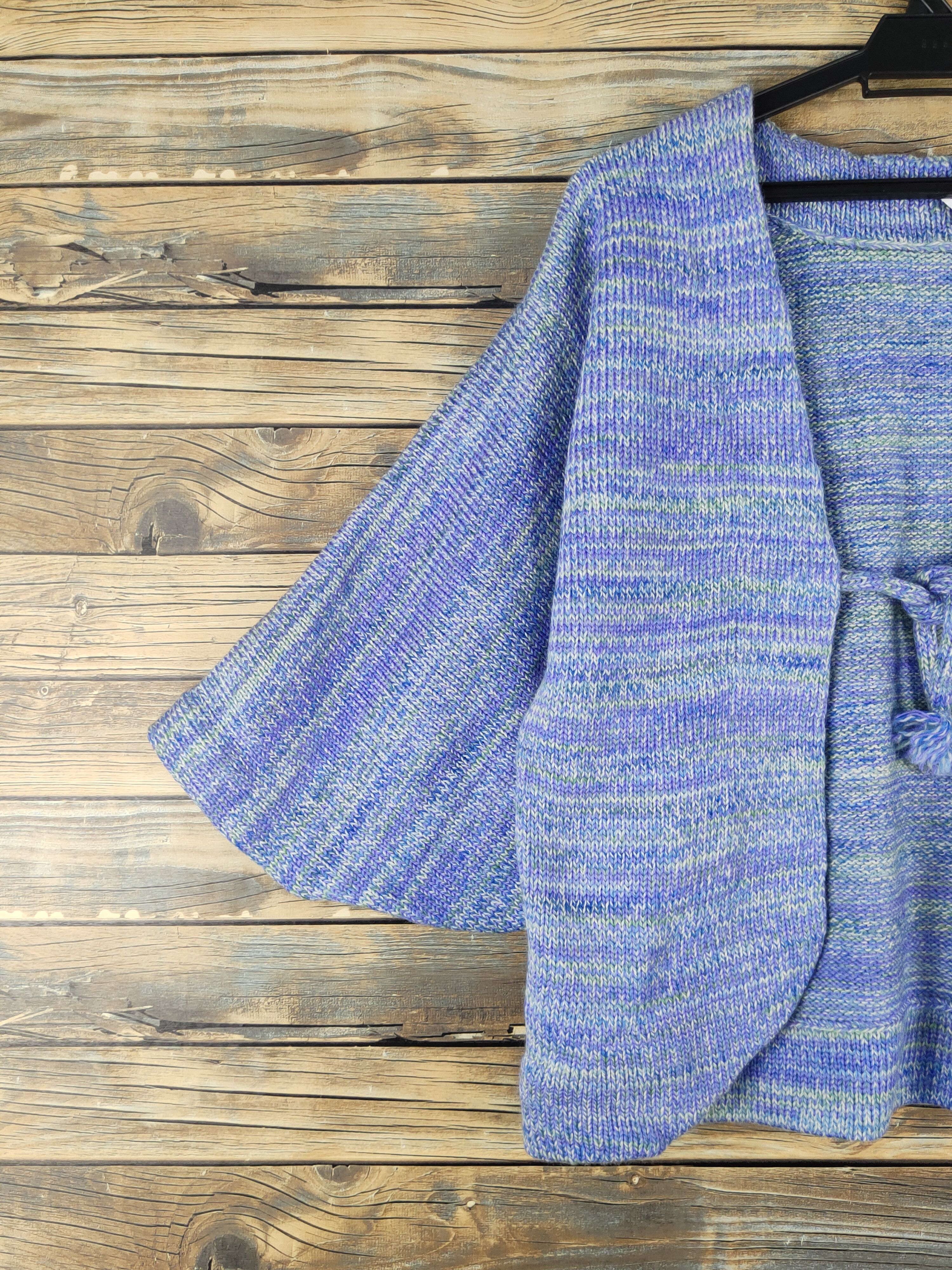 Homespun Knitwear × Japanese Brand Japan vintage kimono Purple Knitwear Cardigan #W1674 Size S / US 4 / IT 40 - 3 Thumbnail