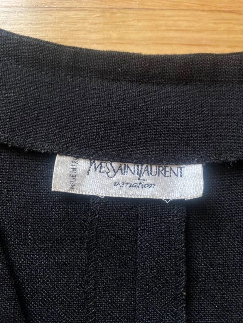 Yves Saint Laurent Vintage Yves Saint Laurent Variation Wool Dress Black Size L Size M / US 6-8 / IT 42-44 - 5 Thumbnail