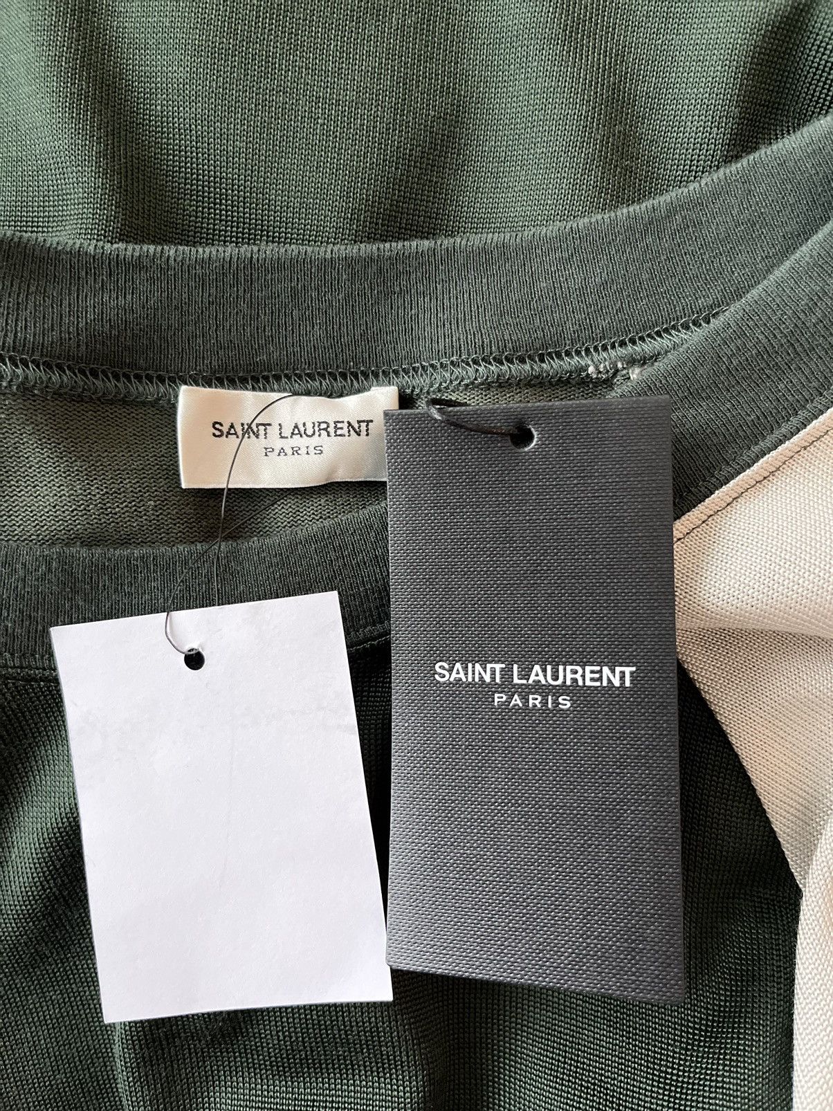 Saint Laurent Paris Rare Saint Laurent Brand New Runway Rive Gauche Tee T-shirt Size US L / EU 52-54 / 3 - 13 Thumbnail