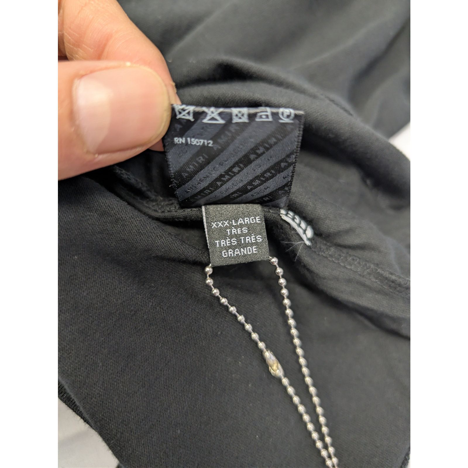 Amiri o1rshd1 3XL Bones Stacked Cotton T-shirt Tokyo in Black Size US XXL / EU 58 / 5 - 18 Thumbnail